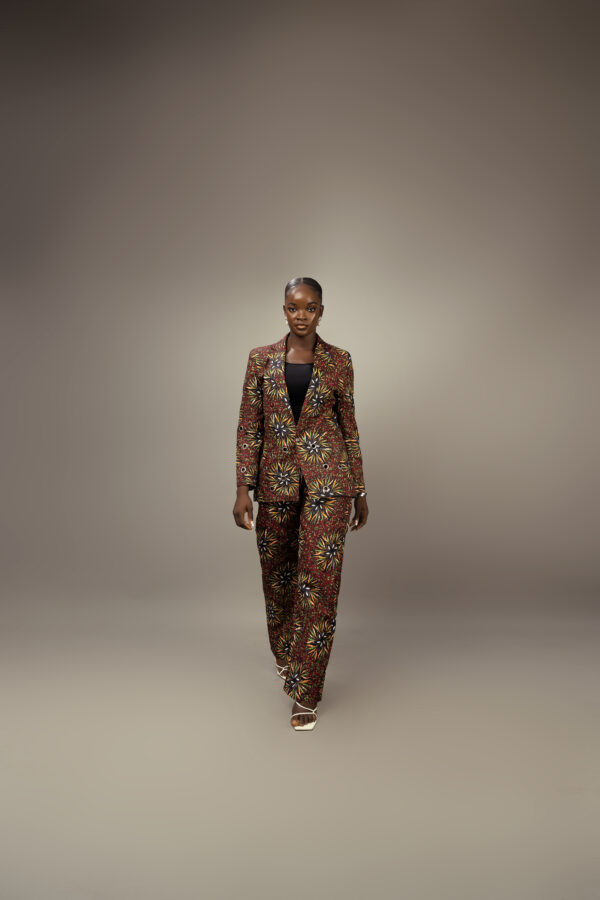 ALADI AFRICAN PRINT PANTSUIT BLAZER
